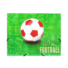 Снимка на Panta Plast Папка Football Collection, PP, с ластик, с 3 капака, A4