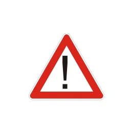 Снимка на Пътен знак A39 - Други опасности, със стойка