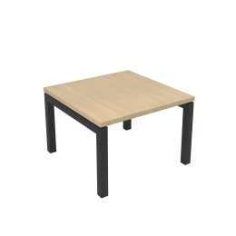Снимка на Ниска маса Narbutas Nova, 600 x 600 x 400 mm, квадратен плот, ПДЧ, меламин избелен дъб, черен метал, крак тип U