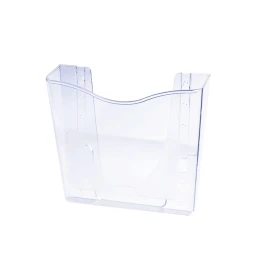 Снимка на KEJEA Поставка за брошури, стенна, вертикална, А5, прозрачна