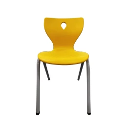 Снимка на Ученически стол RFG Acrux, от VIII до XII клас, жълт, сглобена мостра