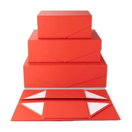 Снимка на Office 1 Кутия Matt, с магнитно затваряне, сгъваема, 23 х 15 х 10 cm, червена