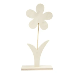 Снимка на Creativ Company Цвете от дърво за декорация, 26 х 13 х 1 cm
