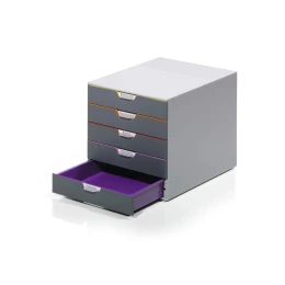 Снимка на Durable Бокс за документи Varicolor, с 5 чекмеджета ,сив