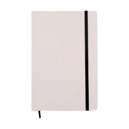 Снимка на Office 1 Тефтер Viena, А5, с ластик, широки редове, 80 листа, бяло-черен