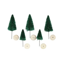 Снимка на Creativ Company Елхички за декорация, зелени, 40 х 60 mm, 5 броя