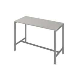 Снимка на Висока маса Narbutas Nova, 1600 x 700 x 1050 mm, ПДЧ 25 mm, перленосив меламин, сив метал