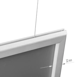 Снимка на Снап рамка, B2, двустранна, 500 х 707 mm