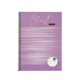 Снимка на Тетрадка, A5, широки редове, офсетова хартия, спирала, 80 листа