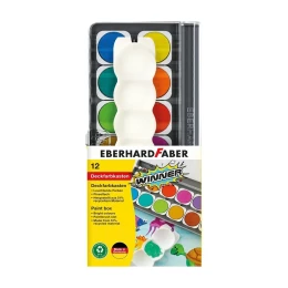 Снимка на Eberhard Faber Акварелни бои Winner, с палитра, 12 цвята
