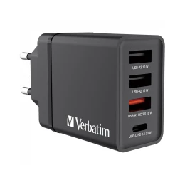 Снимка на Адаптер Verbatim, 4 порта 3хUSB Type-A, 1xUSB Type-C, 30 W