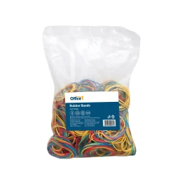 Снимка на Office 1 Ластици, 90% каучук, цветни, 500 g