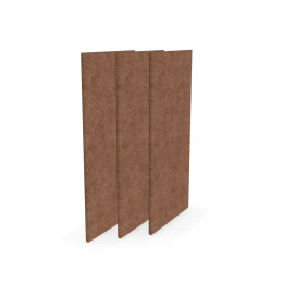 Снимка на Акустично пано Narbutas Pet, правоъгълник, 200 х 400 х 9 mm, PET филц, 3 броя, корал