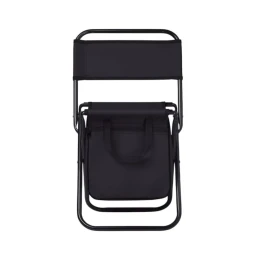 Снимка на More Than Gifts Стол Sit & Drink, сгъваем, с хладилна чанта, черен