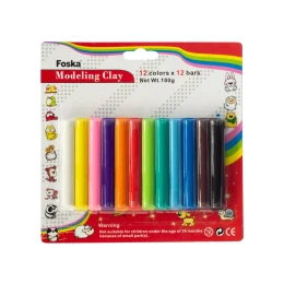 Снимка на Foska Пластилин, 180 g, 12 цвята