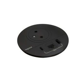 Снимка на Модул за вграждане Legrand Incara Disq 80, с USB, 1 гнездо, бял