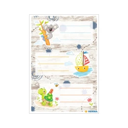 Снимка на Herma Самозалепващи се етикети Приятели, ученически, пясъчни, 9 броя