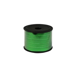 Снимка на Лента-панделка, металик, 0.5 cm, 90 m, зелена