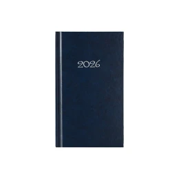 Снимка на Календар-бележник Слим, седмичник, 9 x 16 cm, син