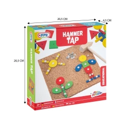 Снимка на Moxy Мозайка, дървена, с чукче, 74 части