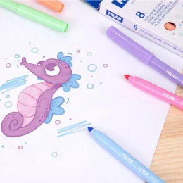 Снимка на Milan Флумастери, 8 пастелни цвята