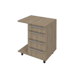 Снимка на Офис контейнер PK1R, помощен, 66 x 50 x 74 cm, ПДЧ 18 mm, цвят лукс