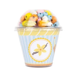 Снимка на Small Foot Мъниста за нанизване, във форма за кексче, асорти