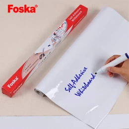 Снимка на Foska Самозалепващо фолио за писане Whiteboard, широчина 45 cm, дължина 2 m, с включен маркер