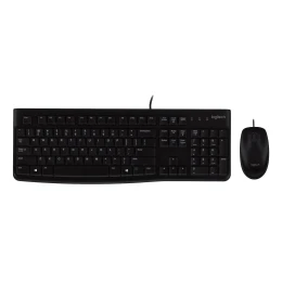 Снимка на Клавиатура Logitech и мишка MK120, кирилизирана, с кабел 1.8 m, черни, USB, 104 бутона