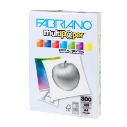 Снимка на Fabriano Копирен картон Multipaper, A4, 300 g/m2, гланц, 125 листа