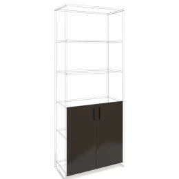 Снимка на Врата RFG RV3 Chicago S5, 380 х 18 х 760 mm, ПДЧ 18 mm, тъмносива, 2 броя в комплект