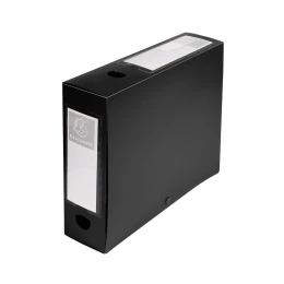 Снимка на Exacompta Бокс с копче, A4, PP, 8 cm, хоризонтален и вертикален, черен