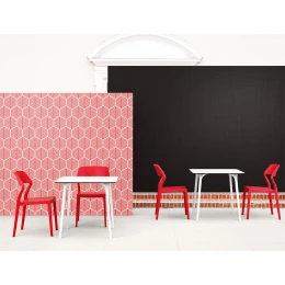 Снимка на Градински стол RFG Snow, пластмасов, до 120 kg, бял