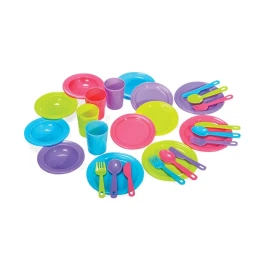 Снимка на Nowa Szkola Сервиз за хранене, детски, в пастелни цветове, 28 части