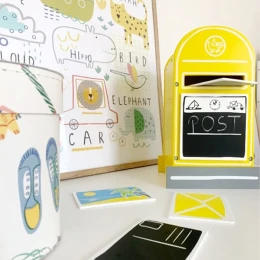 Снимка на Small Foot Пощенска кутия, дървена, с аксесоари, 18 х 15 х 30 cm