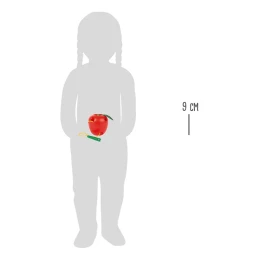 Снимка на Small Foot Ябълка и червейче, за нанизване, дървени