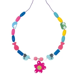 Снимка на Small Foot Мъниста за нанизване, в дървена кутия