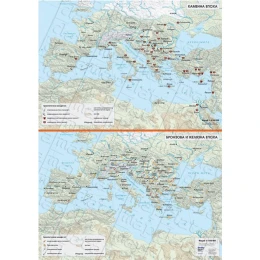 Снимка на Карта каменна епоха. Бронзова и желязна епоха