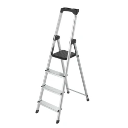 Снимка на Стълба Twin, алуминиева, 3+1 стъпала