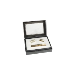 Снимка на Комплект игла за вратовръзка и копчета за ръкавели, правоъгълни