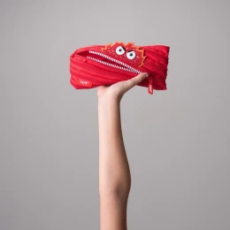 Снимка на Zipit Несесер Talking Monstars, среден, червен