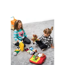 Снимка на Nowa Szkola Комплект кукли за ръка, семейство, 25 cm, 6 броя