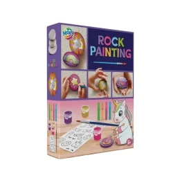 Снимка на Moxy Комплект за рисуване на камъни, 3 броя, с четка и боички