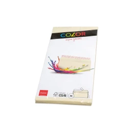 Снимка на Elco Пощенски плик, C6/5, 114 х 229 mm, 100 g, прав капак със самозалепваща лента, кремав, 25 броя