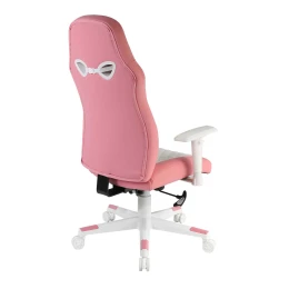 Снимка на Геймърски стол RFG Amaze, екокожа, полиамидна основа, до 130 kg, розово-бял