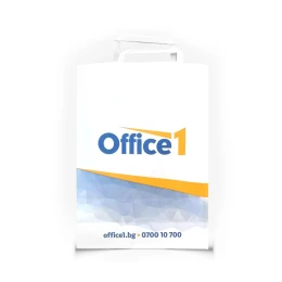 Снимка на Office 1 Хартиена торбичка, бяла, M, 36 х 46 х 12 cm