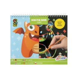 Снимка на Moxy Книжка за издраскване Чудовище, 10 листа