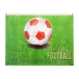 Снимка на Panta Plast Папка Football Collection, PP, с цип, A4