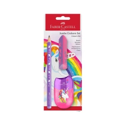 Снимка на Faber-Castell Молив Еднорог, НВ, с гума и острилка