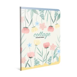 Снимка на Gipta Тетрадка Collage, А4, бяла хартия, малки квадратчета, PP корица, 60 листа